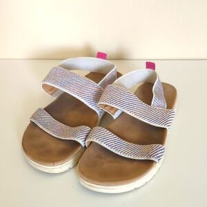 Cat & Jack Girls' Sparkling Striped Sandals